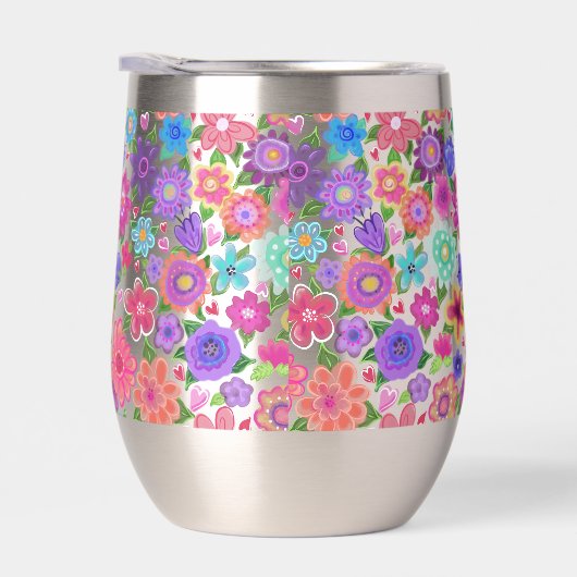 Schöner Blumenmuster Boho Style (Rechts)