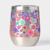 Schöner Blumenmuster Boho Style (Rückseite)