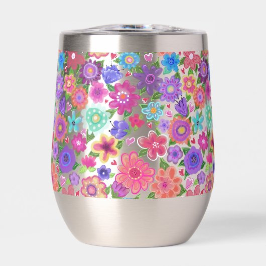 Schöner Blumenmuster Boho Style (Vorderseite)