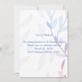 Schöner Blumenrahmen Einladung (Vorderseite)