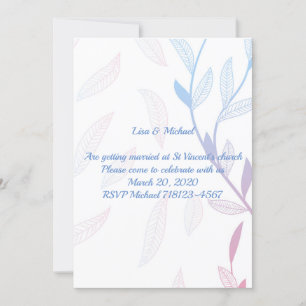 Schöner Blumenrahmen Einladung