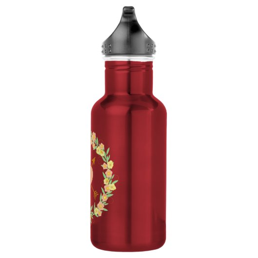 Schöner Blumenreath Trinkflasche (Rechts)