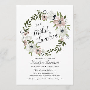 Schöner Blumenstrauß - Bridal Luncheon Einladung
