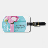 Schöner Blumenstrauß der Blumen Gepäckanhänger (Vorderseite horizontal)