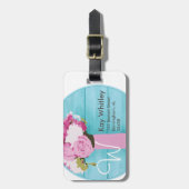 Schöner Blumenstrauß der Blumen Gepäckanhänger (Vorderseite vertikal)