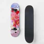 Schöner Blumenstrauß der Blumen Skateboard (Vorderseite)