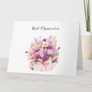 Schöner Blumenstrauß Muttertag Karte