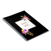 Schöner Blumenstrauß Notizblock (Rechte Seite)