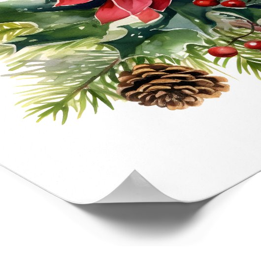 Schöner Blumenstrauß Poster (Ecke)