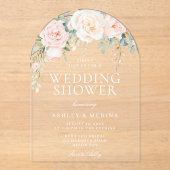 Schöner blütenblütiger Polterabend Acryleinladungen (Vorderseite)