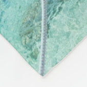 Schöner Boardwalk Türkis Wasser Fleece Blankon (Ecke)