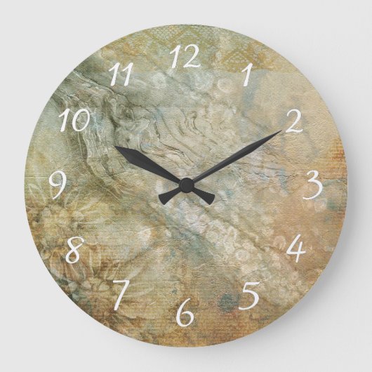 Schöner Boden Große Wanduhr (Vorderseite)