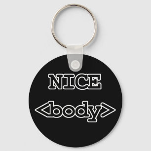 schöner Body HTML-Code Schlüsselanhänger