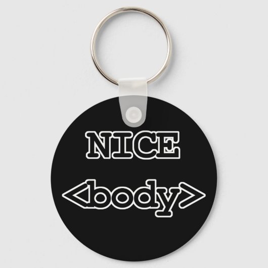schöner Body HTML-Code Schlüsselanhänger (Vorderseite)