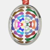 Schöner Bogen-Krawatten-Tanz - genießen Sie Silbernes Ornament (Links)