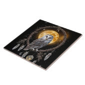 Schöner Bohemian-Dreamcatcher-Uhu Fliese (Seite)