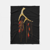 Schöner Boho Bohemischer Fleecedecke (Vorderseite)