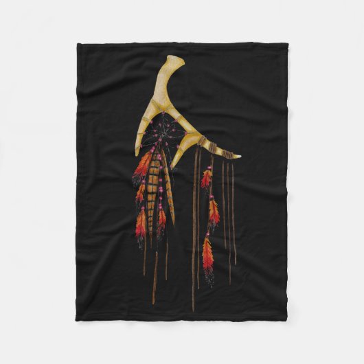 Schöner Boho Bohemischer Fleecedecke (Vorderseite)