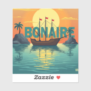 Schöner Bonaire-Sonnenuntergang Aufkleber