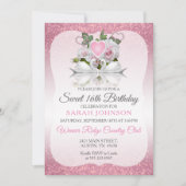 Schöner Bonbon-16. Geburtstag Einladung (Vorderseite)