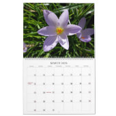 Schöner botanischer Garten Kalender (Mär 2026)