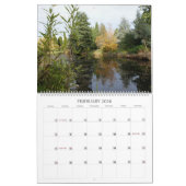 Schöner botanischer Garten Kalender (Feb 2026)