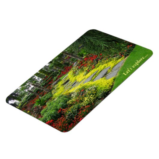 Schöner Botanischer Garten Pfad Magnet (Linke Seite)