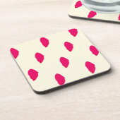 Schöner botanischer harter Kunststoff-Untersetzer Getränkeuntersetzer (Linke Seite)