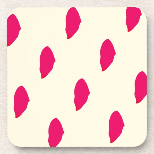 Schöner botanischer harter Kunststoff-Untersetzer Getränkeuntersetzer (Vorderseite)