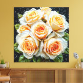 Schöner Bouquet mit Rose Leinwanddruck (Insitu (Wohnzimmer))