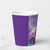 Schöner Bouquet mit Rose Pappbecher (Rechts)