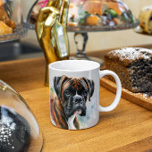 Schöner Boxer Hund in Wasserfarbe Kaffeetasse