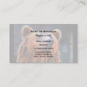 Schöner brauner Bär Portrait Wildlife Foto Visitenkarte (Rückseite)