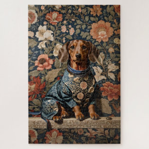 Schöner Brauner Dachshund Dachshund-Porträt Puzzle