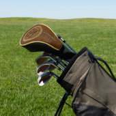 schöner brauner Golf-Kopfdeckel Golf Headcover (In SItu)