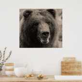Schöner brauner Grizzlybär Poster (Küche)