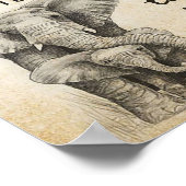 Schöner Brief an die Tochter | Liebliches Geschenk Poster (Ecke)