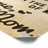 Schöner Brief an die Tochter | Liebliches Geschenk Poster (Ecke)