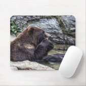 Schöner Brown-Grizzlybär Mousepad (Mit Mouse)
