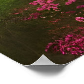 Schöner Brücken-Fluss mit Ausblick Fantasy Poster (Ecke)