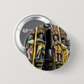 Schöner Brunnen in Nürnberg Button (Vorne & Hinten)