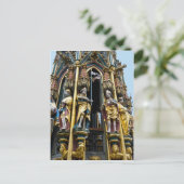 Schöner Brunnen in Nürnberg Postkarte (Stehend Vorderseite)