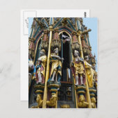 Schöner Brunnen in Nürnberg Postkarte (Vorne/Hinten)