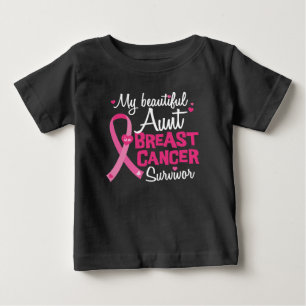 Schöner Brustkrebs-Überlebend-Nichten-Neffe Baby T-shirt
