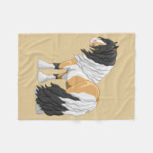 Schöner Buckskin Pinto Sinti und Roma Vanner Entwu Fleecedecke (Vorderseite (Horizontal))