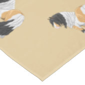 Schöner Buckskin Pinto Sinti und Roma Vanner Entwu Tischdecke (Schrägansicht)