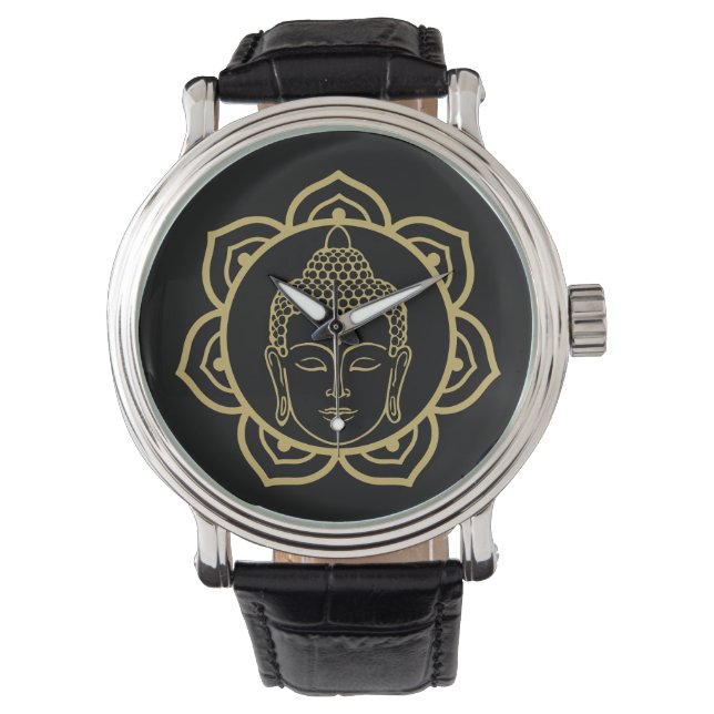 Schöner Buddha Juwelier Armbanduhr (Vorderseite)