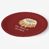 Schöner Bundt Schwamm - Flutter Kuchen und Ihr Tex Pappteller (Schrägansicht)