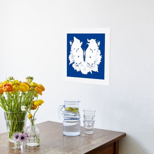 Schöner Butterfly-Silberstreifen Foliendrucke (Ablage(Küche))