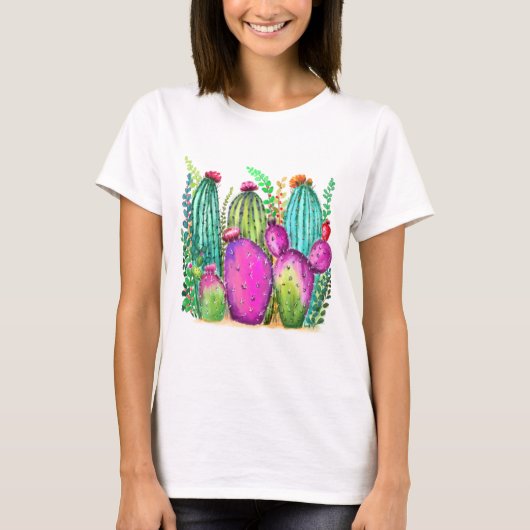 Schöner Cactus T - Shirt (Vorderseite)